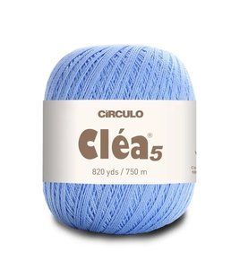 2137 CLEA 5 пряжа(100% мерс.бавовна, 151гр. 750м. ), блакитний 1076265 фото