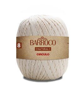 20 BARROCO 8 пряжа (100%бавовна, 400гр. 338м. ), натуральний 1075735 фото