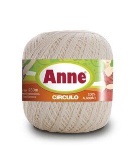 20 ANNE пряжа (100%мерс.бавовна, 74гр. 250м 6 мот. в уп.), молочний 1076092 фото