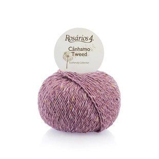 13 C&acirc;nhamo Tweed пряжа (71% вовна мериноса 10% коноплі 10% альпака 9% віскоза ), колір Рожев 50 г моток ROSARIOS 1082536 фото