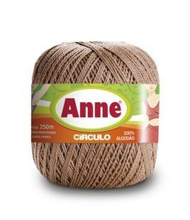 7650 ANNE пряжа (100%мерс.бавовна, 74гр. 250м ), бежевий 1076094 фото
