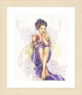 PN-0150005 Набір для вишивки хрестом LanArte Purple butterfly girl "Дівчина - фіолетовий метелик" 1066532 фото