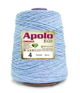 2373 APOLO ECO 4 пряжа (85% бавовна, 15% волокна, 600гр, 915м 1шт), блакитний 1075492 фото
