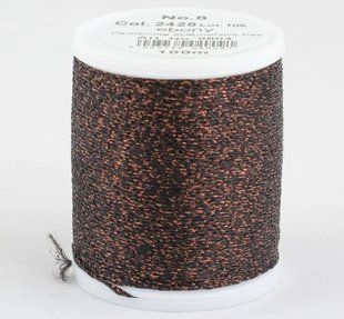 2428/9804 Glamour №8 віскозна нитка з металізованим ефектом, 100м 1062029 фото