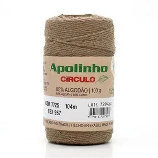 7725 APOLINHO 6 пряжа (85% бавовна , 15% інші волокна 100гр. 101м.), льон 1077979 фото
