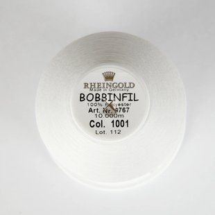 9767/1001 Нижня нитка BOBBINFIL №70,білий (weiss),10000 м 1071583 фото