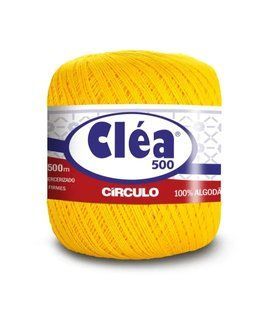 1289 CLEA 500 пряжа (100% мерс.бавовна, 76гр. 500м. ), жовтий 1076670 фото
