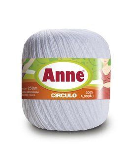 8001 ANNE пряжа (100%мерс.бавовна, 74гр. 250м), білий 1076090 фото