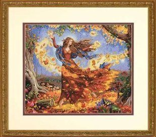 70-35262 Набір для вишивання хрестом DIMENSIONS Fall Fairy "Фея осіні" 1064251 фото