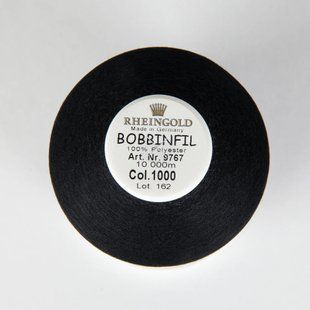 9767/1000 Нижня нитка BOBBINFIL №70, чорний (schwarz), 10000м 1071584 фото