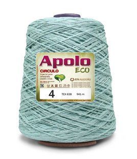 5276 APOLO ECO 4 пряжа (85% бавовна, 15% волокна, 600гр, 915м 1шт), блакитний 1075494 фото
