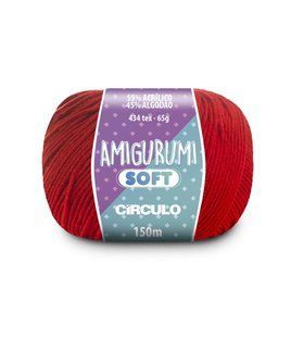 3542 AMIGURUMI SOFT пряжа (55% акрил, 45% бавовна, 65гр. 150м. ), червоний 1075877 фото