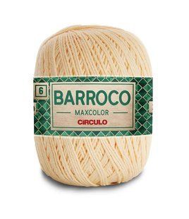 1114 BARROCO MAXCOLOR 6 пряжа (100% бавовна, 200гр. 226м.), молочний 1076528 фото