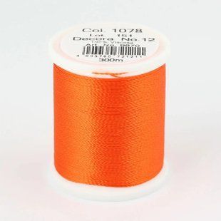 1078/9870 DECORA №12 100% віскозна нитка з об'ємним крученням, 300 м 1062592 фото