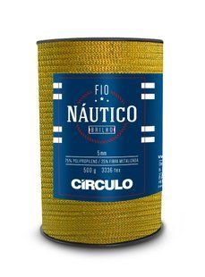 7854 FIO NAUTICO BRILHO пряжа (75% поліпропілен і 25% метал. фібра, 500гр. 150м. 1шт), жовтий 1076013 фото