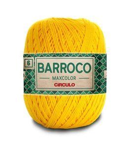 1289 BARROCO MAXCOLOR 6 пряжа (100% бавовна, 200гр. 226м.), жовтий 1076529 фото