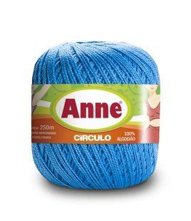 2500 ANNE пряжа (100%мерс.бавовна, 74гр. 250м), блакитний 1076137 фото