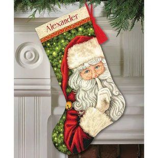 70-08938 Набір для вишивання - гобелен DIMENSIONS Secret Santa. Stocking "Секрет Санти. Панчоха" 1065403 фото