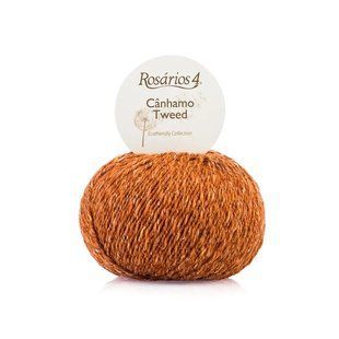 25 C&acirc;nhamo Tweed пряжа (71% вовна мериноса 10% коноплі 10% альпака 9% віскоза ), колір Корич 50 г моток ROSARIOS 1082541 фото