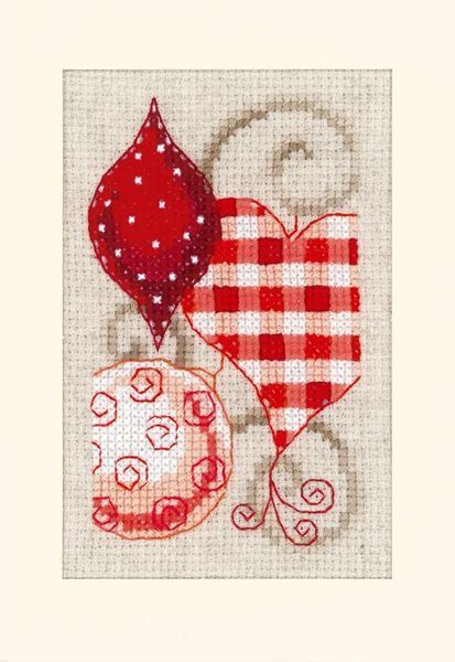 PN-0146572 Набір для вишивання хрестом (листівки) Vervaco Christmas motifs "Різдвяні мотиви" 1068207 фото