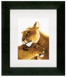 PN-0153805 Набір для вишивки хрестом Lion friendship II "Лев'яче кохання II" 1062148 фото