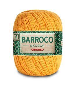 1449 BARROCO MAXCOLOR 6 пряжа (100% бавовна, 200гр. 226м), жовтий 1076530 фото