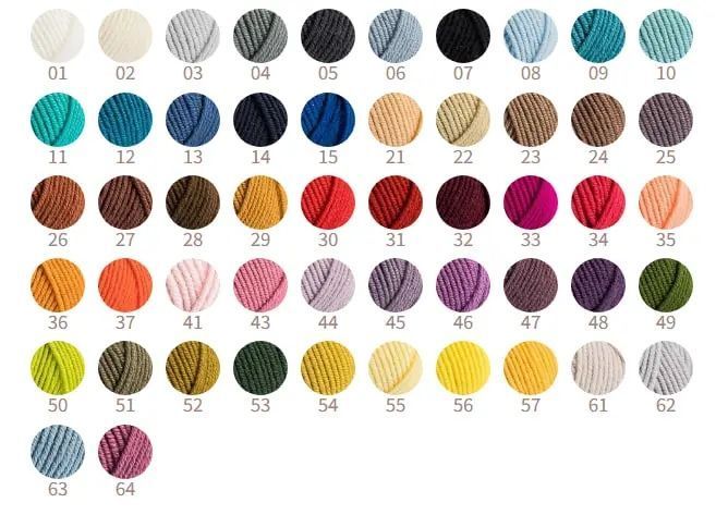 48 Merino 4 Us пряжа (100% мериносова вовна - без мулесингу), колір Темно-фіолет 50 г моток ROSARIOS 1082695 фото