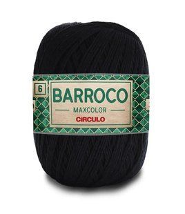 8990 BARROCO MAXCOLOR 6 пряжа (100% бавовна, 200гр. 226м.), чорний 1076571 фото