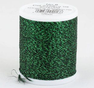 2458/9804 Glamour №8 віскозна нитка з металізованим ефектом, 100м 1062024 фото