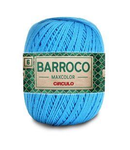 2194 BARROCO MAXCOLOR 6 пряжа (100% бавовна, 200гр. 226м), блакитний 1076564 фото