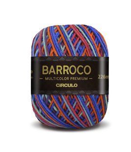 9459 BARROCO MULT. PREMIUM пряжа (100% бавовна мерсерізована, 200гр. 226м. ), різнокольоровий 1080618 фото