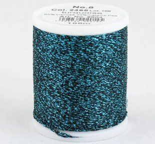 2465/9804 Glamour №8 віскозна нитка з металізованим ефектом, 100м 1062025 фото