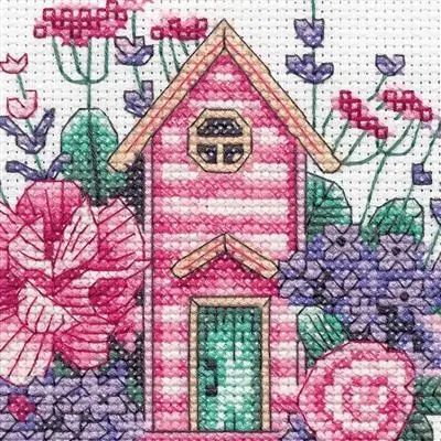 70-65232 Набір для вишивання хрестиком Teacup house/Чайний будинок DIMENSIONS 1080578 фото