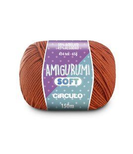 4140 AMIGURUMI SOFT пряжа (55% акрил, 45% бавовна, 65гр. 150м. ), коричневий 1075871 фото