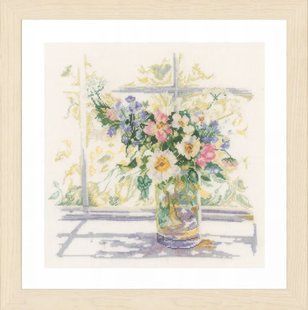 PN-0168743 Набір для вишивки хрестом LanArte Bouquet of Flowers "Букет квітів" 1062710 фото