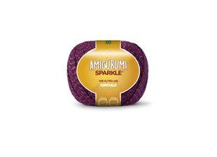 3154 AMIGURUMI SPARKLE пряжа (98% бавовна, 2% металік 80 г.149 м.), бордовий 1078064 фото