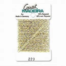 223/9724 Декоративна металізована тасьма Carat Madeira 4 мм*5м 21827 фото