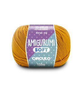 4146 AMIGURUMI SOFT пряжа (55% акрил, 45% бавовна, 65гр. 150м. ), гірчичний 1075876 фото