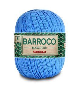 2500 BARROCO MAXCOLOR 6 пряжа (100% бавовна, 200гр. 226м), блакитний 1076563 фото