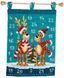 PN-0147503 Набір для вишивання хрестом (календар-панно) Vervaco Elk with scarves "Лоси з шарфами"