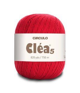 3581 CLEA 5 пряжа(100% мерс.бавовна, 151гр. 750м. ), червоний 1076245 фото