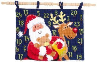 PN-0147684 Набір для вишивання хрестом (календар-панно) Vervaco Christmas presents "Різдвяні подарунки" 1071856 фото