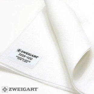 3225/100 Kingston 56 (36*46см) білий , канва Zweigart 1065238 фото