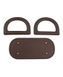463116 HANDLE KIT WITH BAG BOTTOM Фурнітура для сумок ручки 2 шт склад: 95% полеуретан 5% цинк