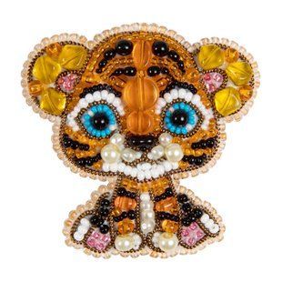 БП-335 Набір для виготовлення брошки Crystal Art "Тигреня" 1073805 фото