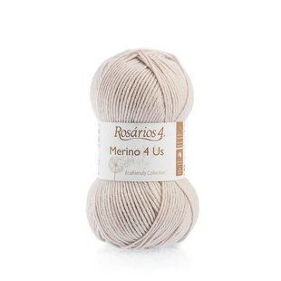 61 Merino 4 Us пряжа (100% мериносова вовна - без мулесингу), колір Беж 50 г моток ROSARIOS 1082703 фото