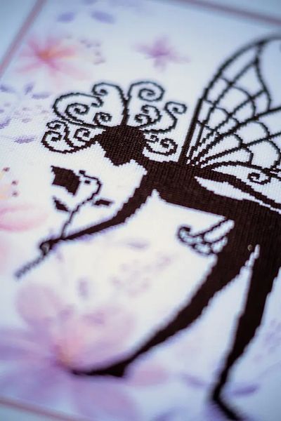 PN-0188915 Набір для вишивки хрестом LanArte Flower Fairy Silhouette "Квіткова фея силует" 1073271 фото