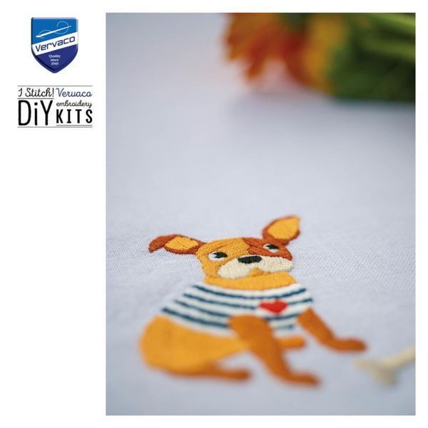 PN-0184979 Набір для вишивання хрест (скатертина) Vervaco, DOGGIES 80х80, Собаки 1077254 фото