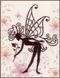 PN-0188915 Набір для вишивки хрестом LanArte Flower Fairy Silhouette "Квіткова фея силует" 1073271 фото 1