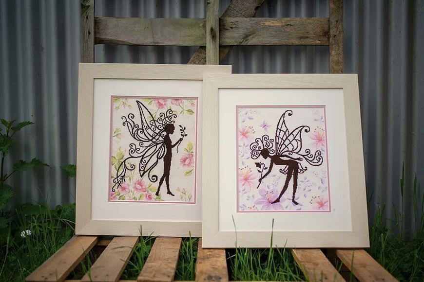 PN-0188915 Набір для вишивки хрестом LanArte Flower Fairy Silhouette "Квіткова фея силует" 1073271 фото